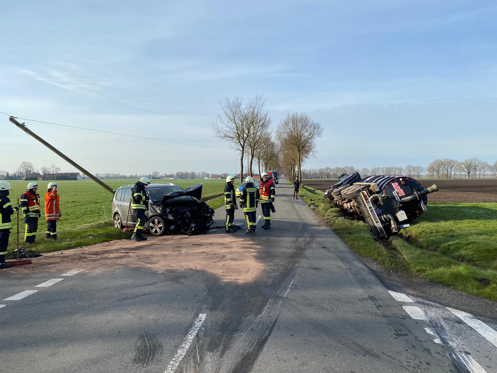 Verkehrsunfall In Rehden Feuerwehren Der Samtgemeinde Rehden